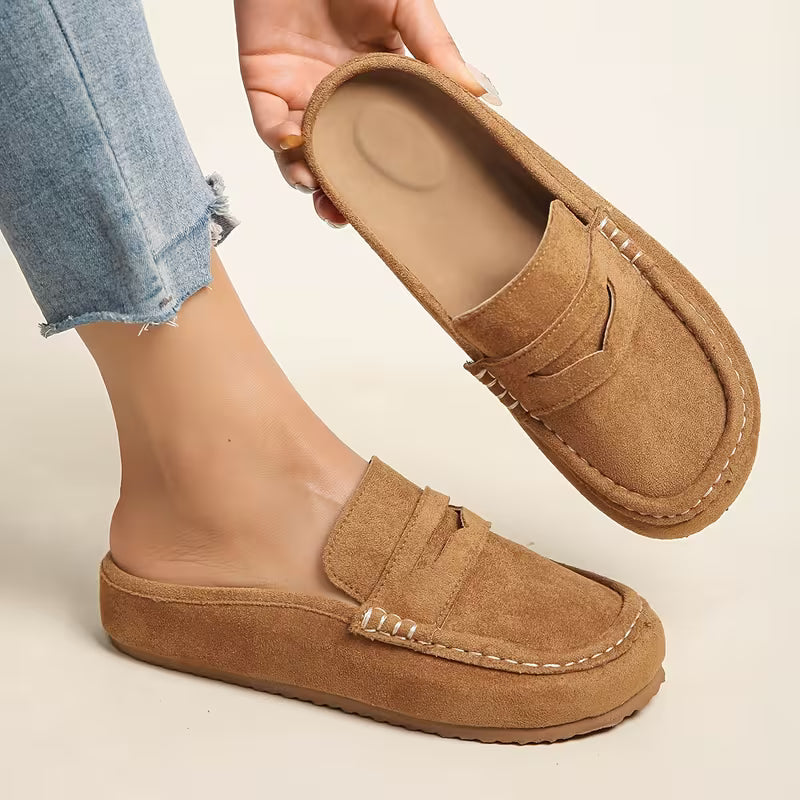 Nora Suede Mule Loafers – Slip On, Step Out, Feel Amazing