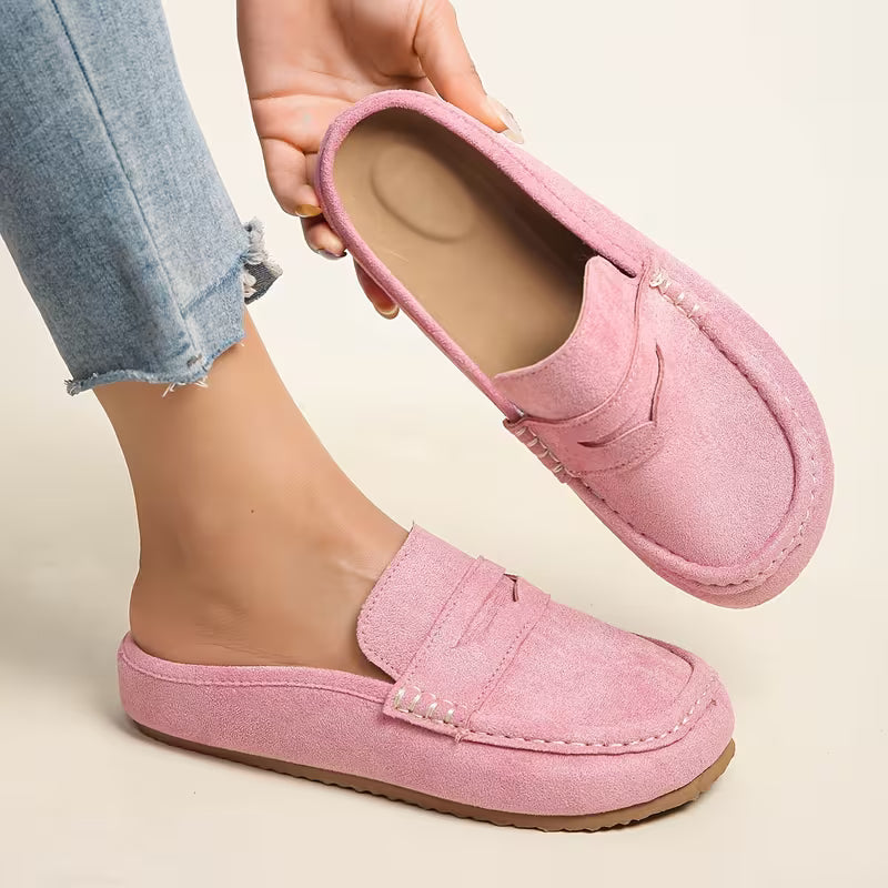 Nora Suede Mule Loafers – Slip On, Step Out, Feel Amazing