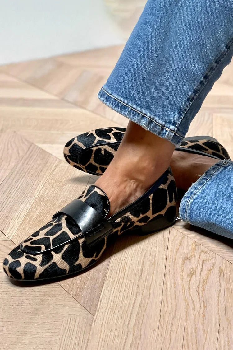 ANIMAL PRINT LOAFERS - Rossis Family Boutique Miami