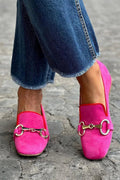 FLUORESCENT LOAFERS WITH METALLIC DETAIL - Rossis Family Boutique Miami