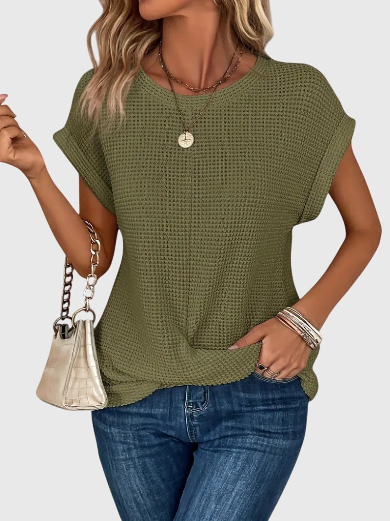 Isa™ | Elegant Blouse with Round Neck