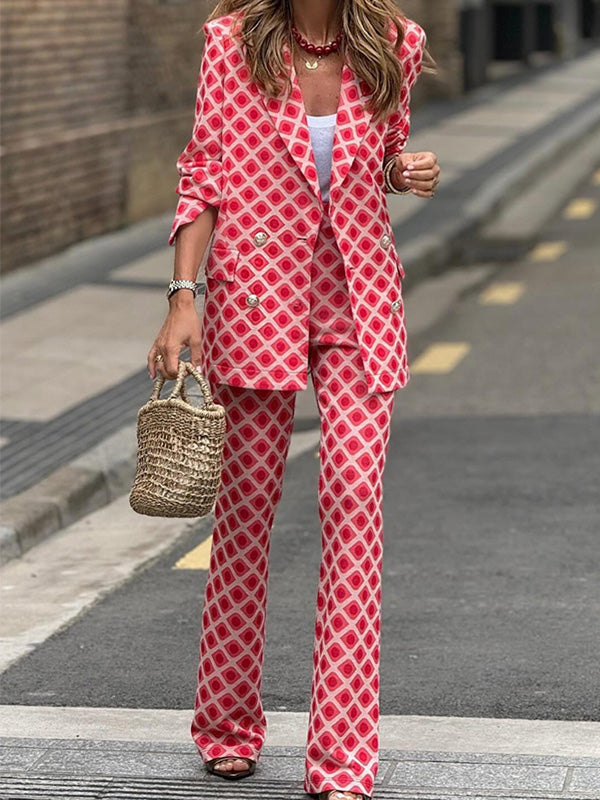 Fashion Casual Printed Two-Piece Set