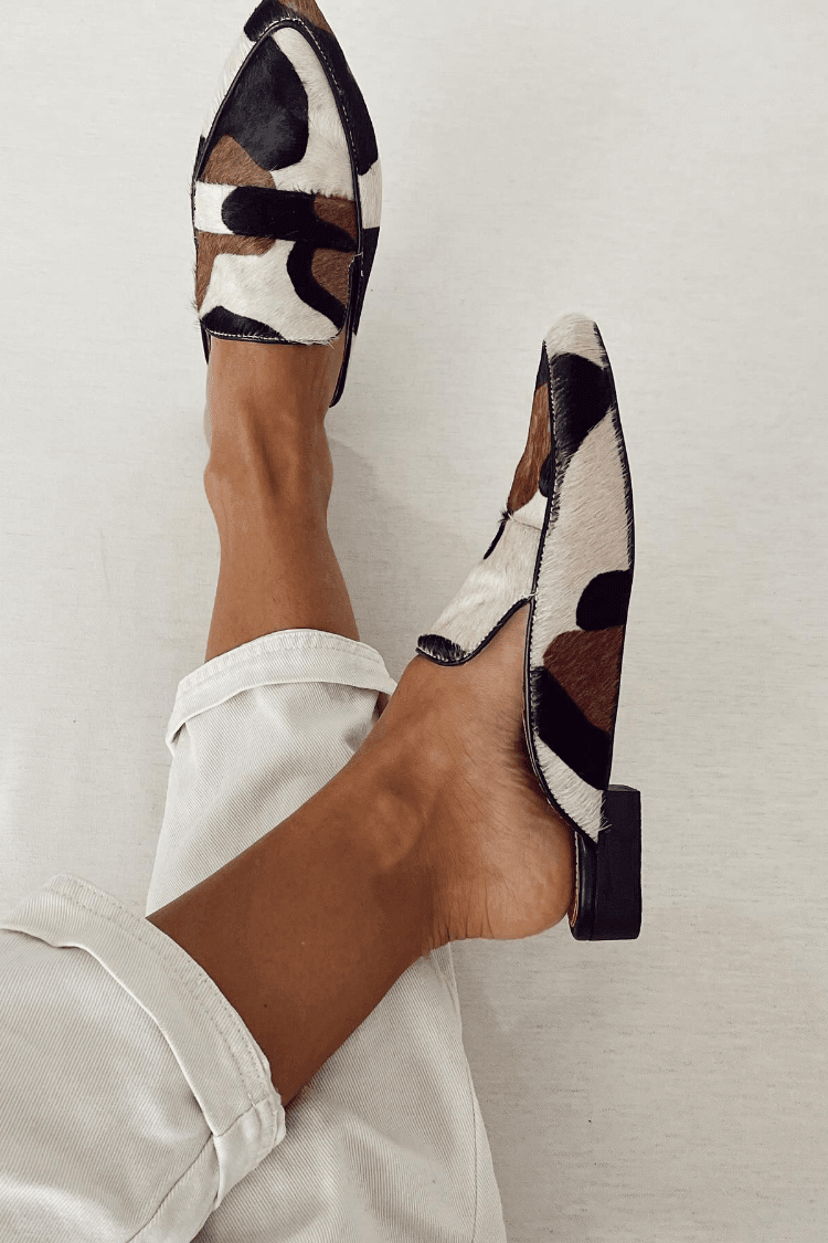 MOCASSINS WITH ABSTRACT PATTERN - Rossis Family Boutique Miami