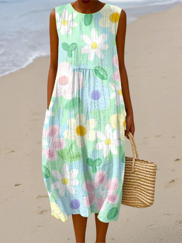 Erin™ pastel floral midi dress