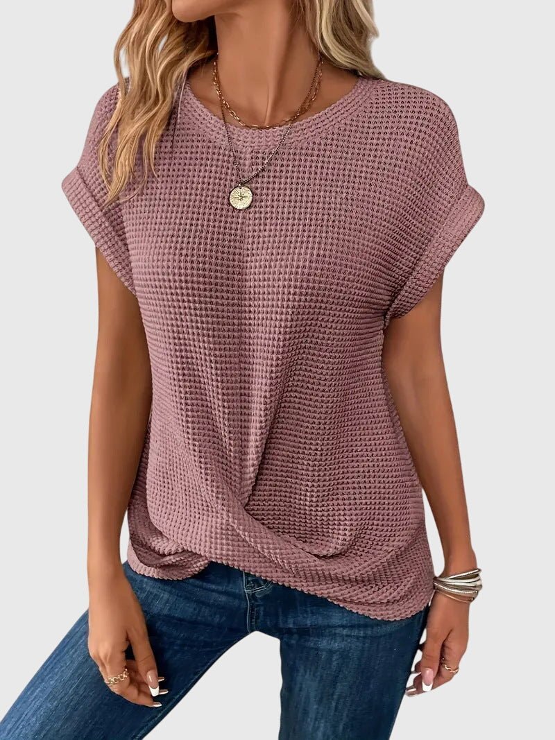 Isa™ | Elegant Blouse with Round Neck