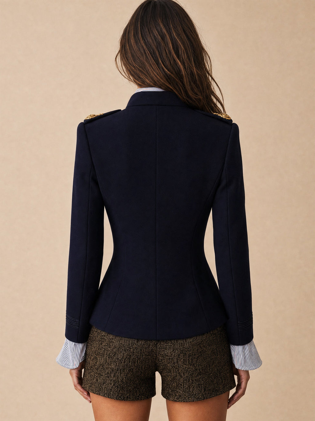 Tailored Jacket Braided Trim Outerwear