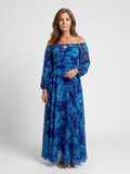 Aspen | Abito Maxi Floreale con Spalle Scoperte