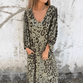 DENISE | DRESS WITH LEOPARD PRINT - Rossis Family Boutique Miami