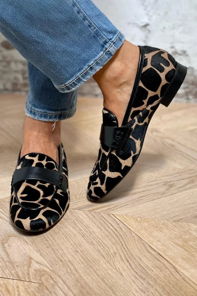 ANIMAL PRINT LOAFERS - Rossis Family Boutique Miami