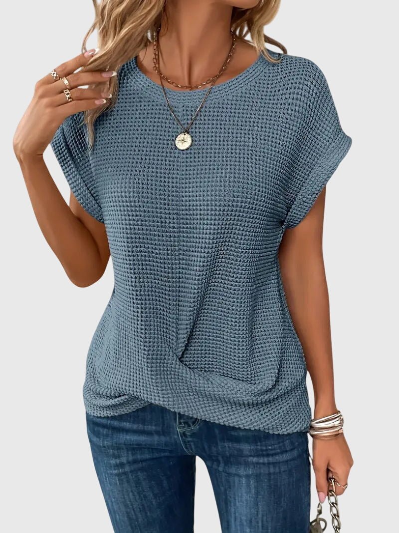 Isa™ | Elegant Blouse with Round Neck
