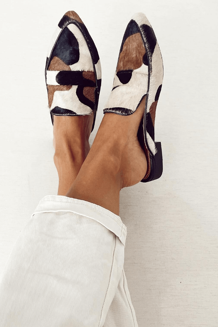 MOCASSINS WITH ABSTRACT PATTERN - Rossis Family Boutique Miami