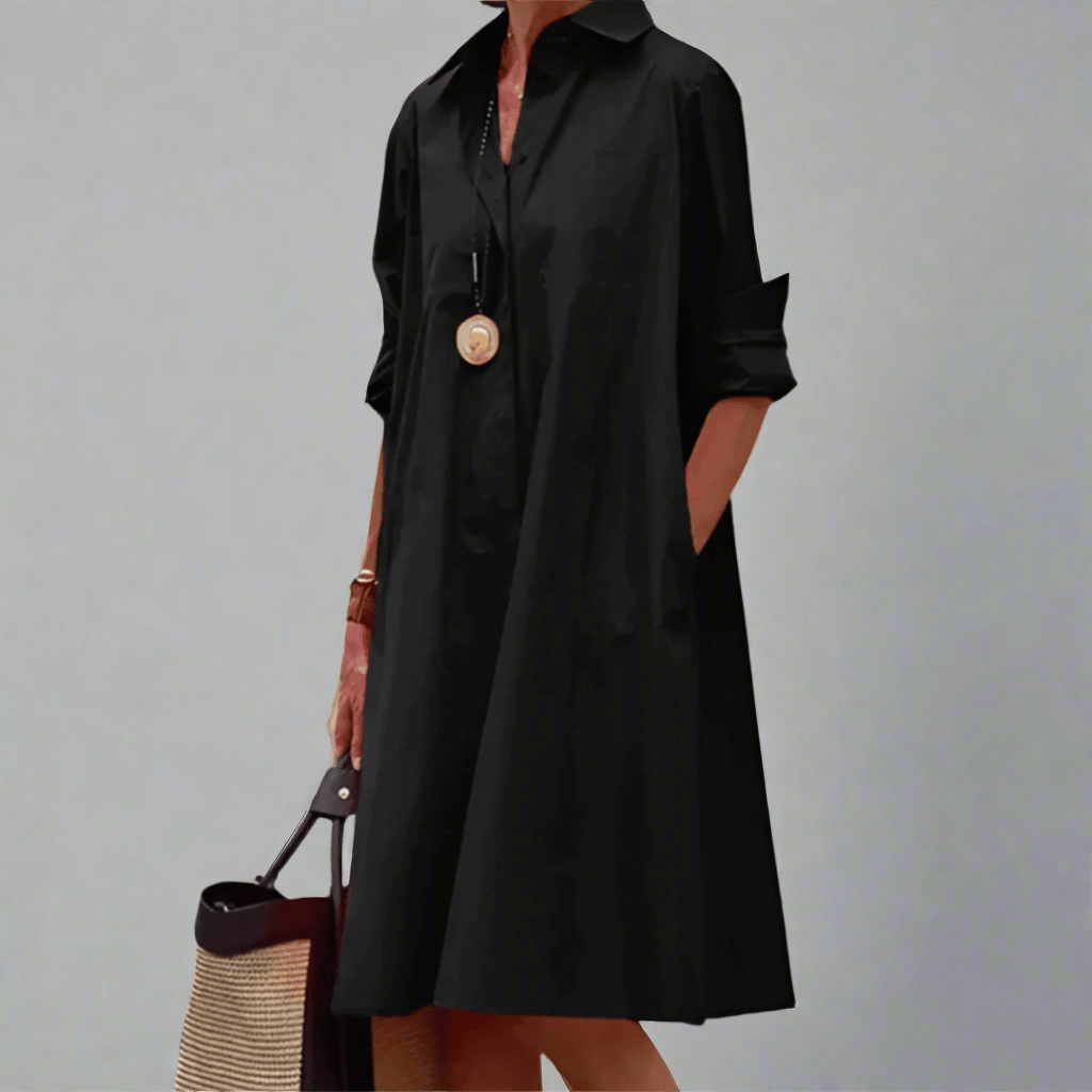 SANDRINE | COMFORTABLE AND ELEGANT POLO DRESS - Rossis Family Boutique Miami