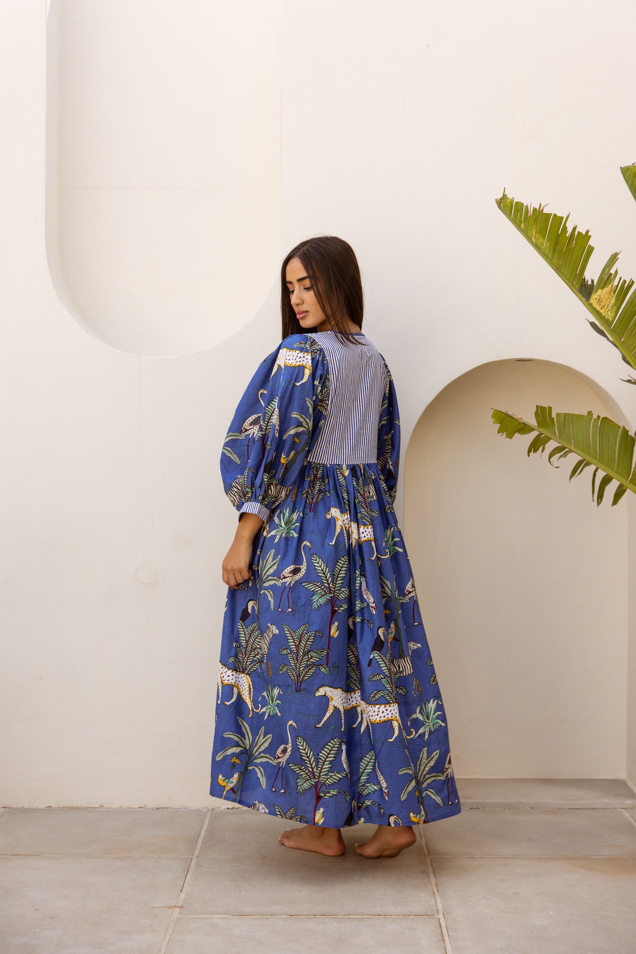 Tara Midi Dress Imperial Sapphire Safari
