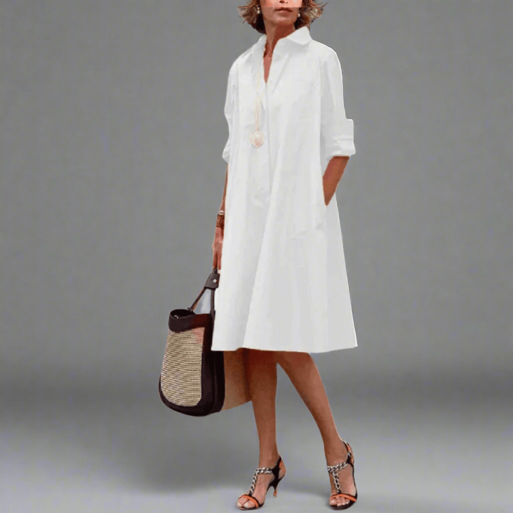 SANDRINE | COMFORTABLE AND ELEGANT POLO DRESS - Rossis Family Boutique Miami