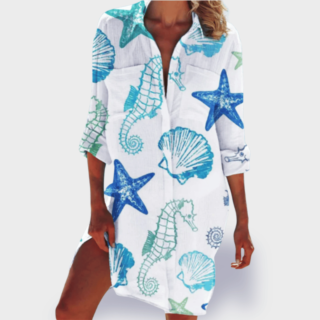 BRIGITTE | COLOURFUL AND LIGHTWEIGHT SUMMER DRESS - Rossis Family Boutique Miami