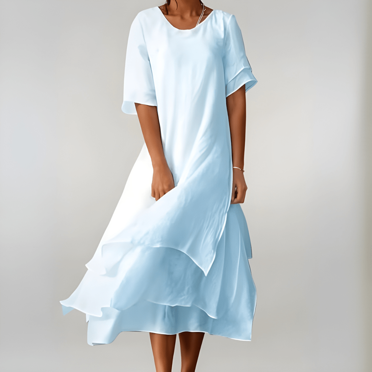 AGNÈS | LONG, LIGHTWEIGHT AND ELEGANT DRESS - Rossis Family Boutique Miami