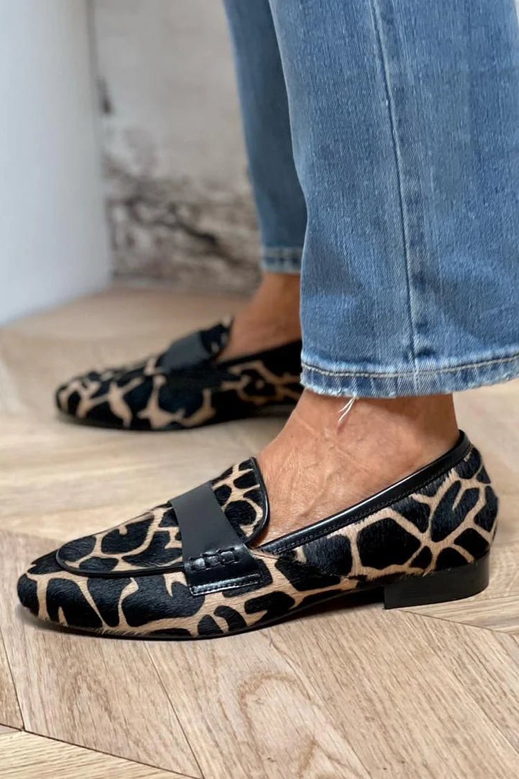 ANIMAL PRINT LOAFERS - Rossis Family Boutique Miami