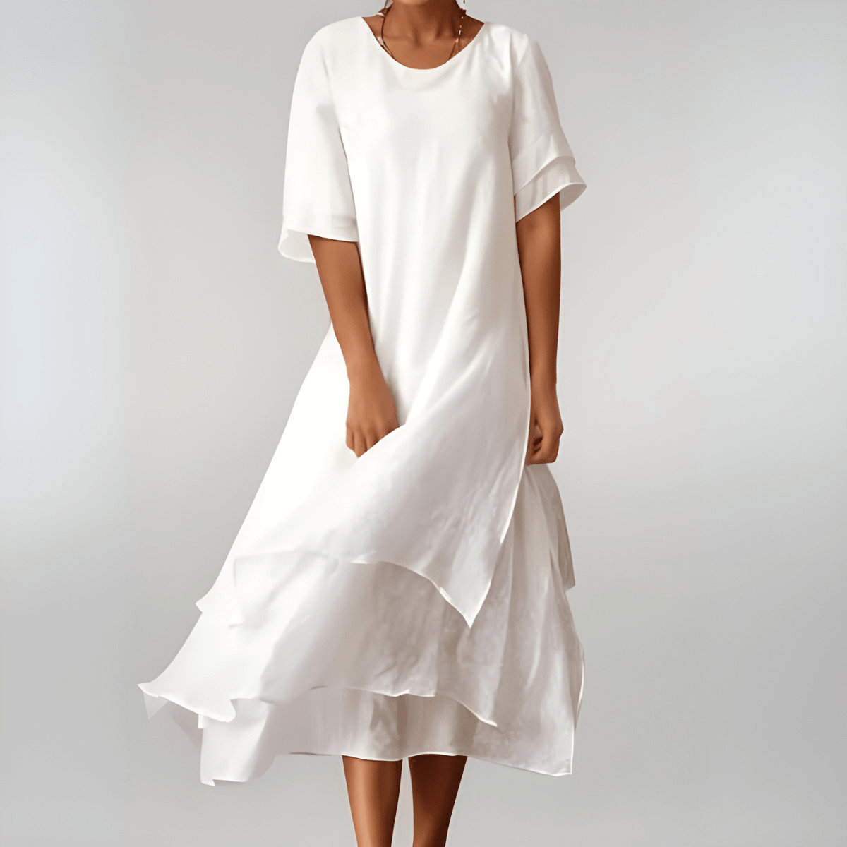 AGNÈS | LONG, LIGHTWEIGHT AND ELEGANT DRESS - Rossis Family Boutique Miami