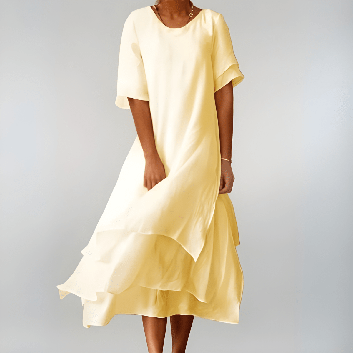AGNÈS | LONG, LIGHTWEIGHT AND ELEGANT DRESS - Rossis Family Boutique Miami