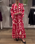 MARIELLE | ELEGANT MAXI DRESS WITH PRINT - Rossis Family Boutique Miami