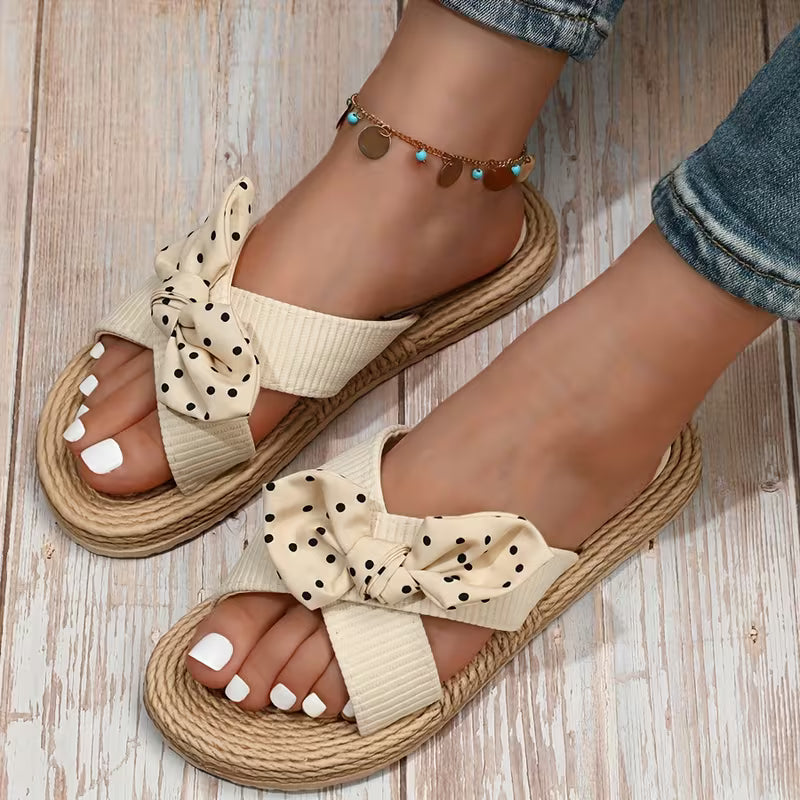 Bella Bow Espadrille Slides – The Pretty Sandal That Feels as Good as It Looks