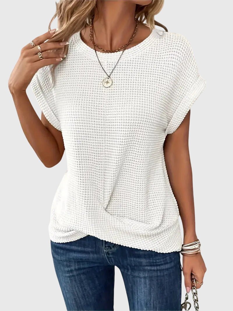 Isa™ | Elegant Blouse with Round Neck