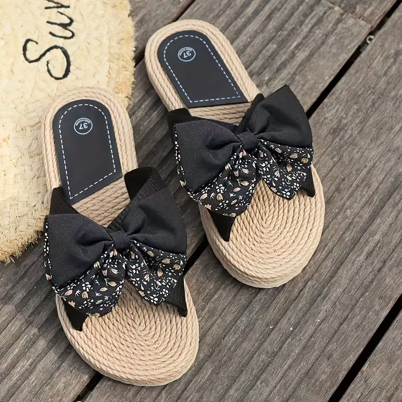 Bella Bow Espadrille Slides – The Pretty Sandal That Feels as Good as It Looks