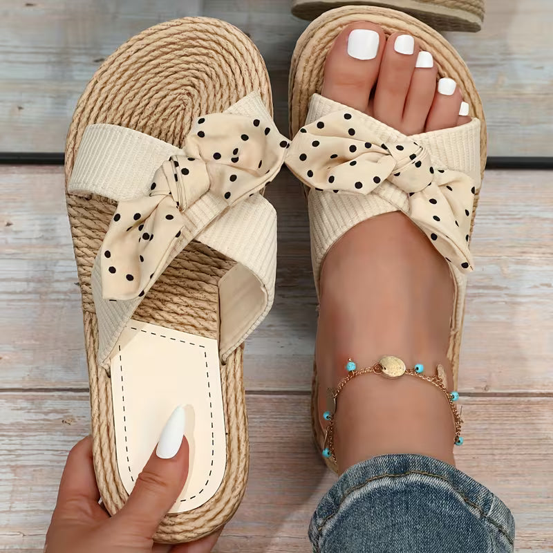 Bella Bow Espadrille Slides – The Pretty Sandal That Feels as Good as It Looks
