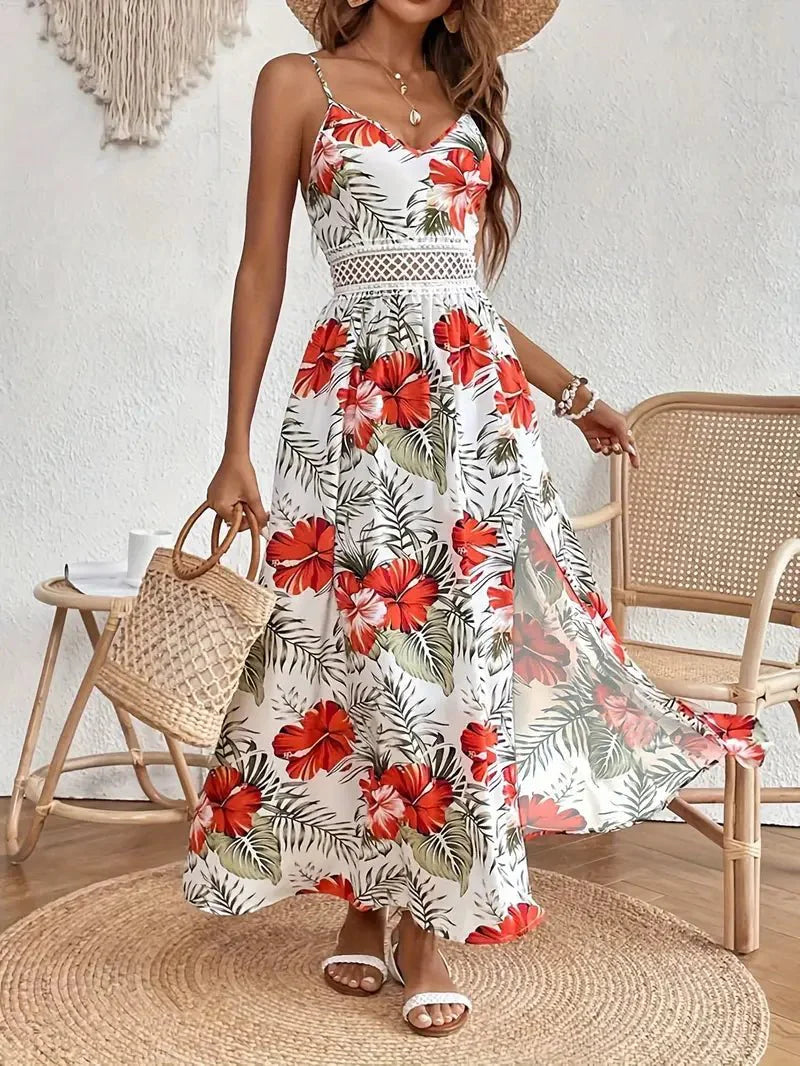 INGRID | SUMMER DRESS WITH FLORAL PRINT - Rossis Family Boutique Miami