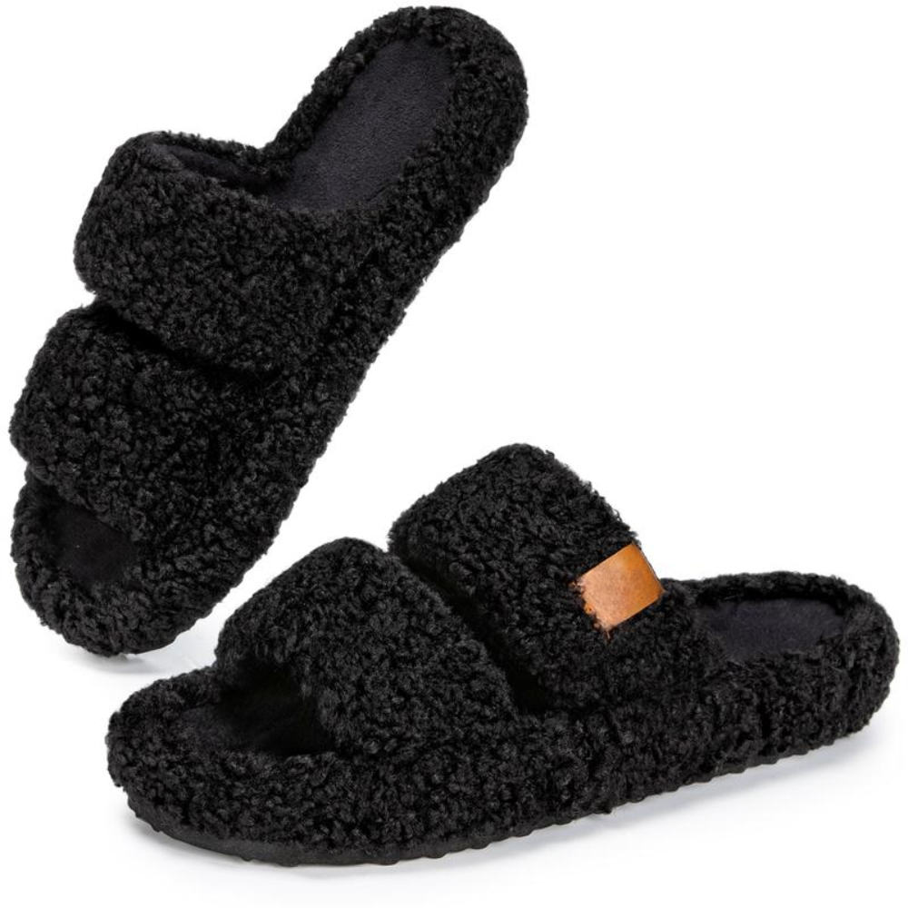Teddy Cloud Slippers - Open-Toe