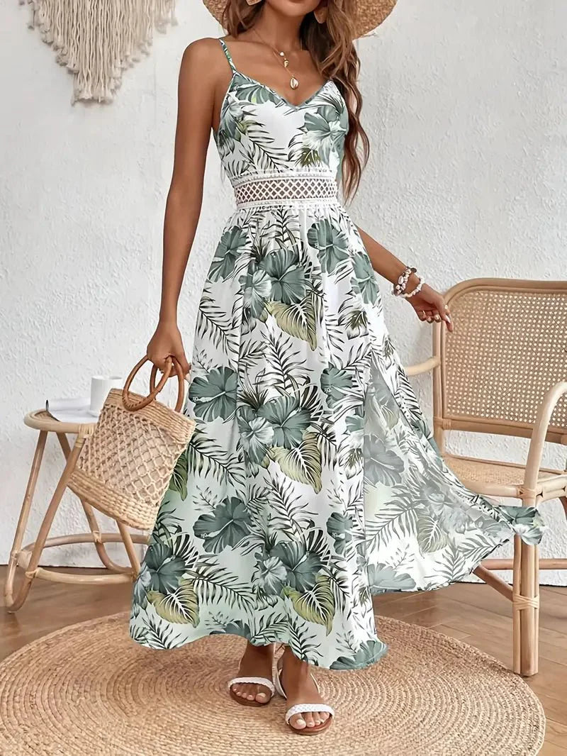 INGRID | SUMMER DRESS WITH FLORAL PRINT - Rossis Family Boutique Miami