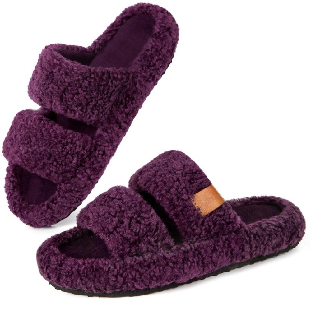 Teddy Cloud Slippers - Open-Toe