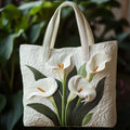 Handcrafted Bag | White Lilies