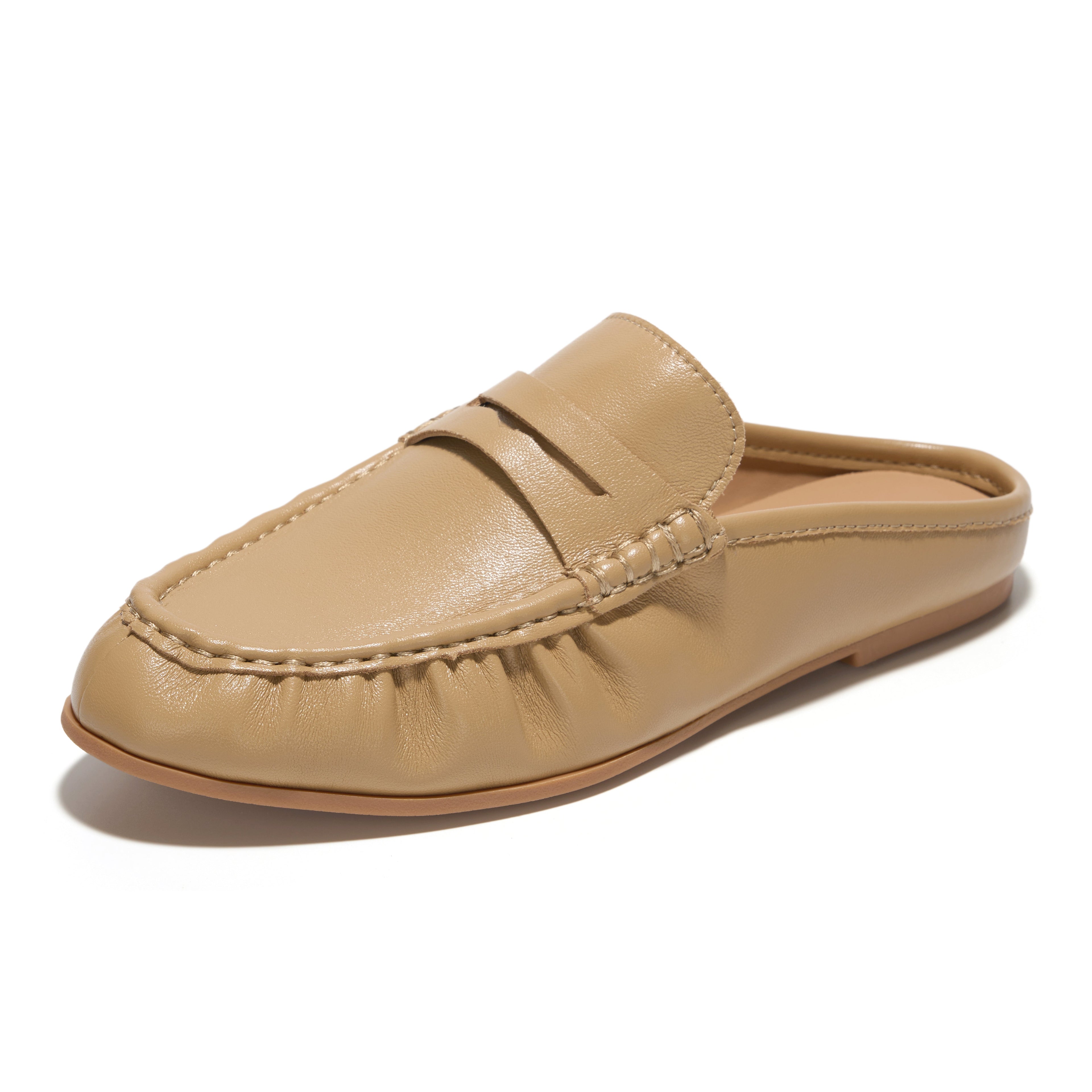 Women's | 100% Genuine Leather Penny Loafers | Memory Foam Insole | Lightweight | Non-Slip - Becker
