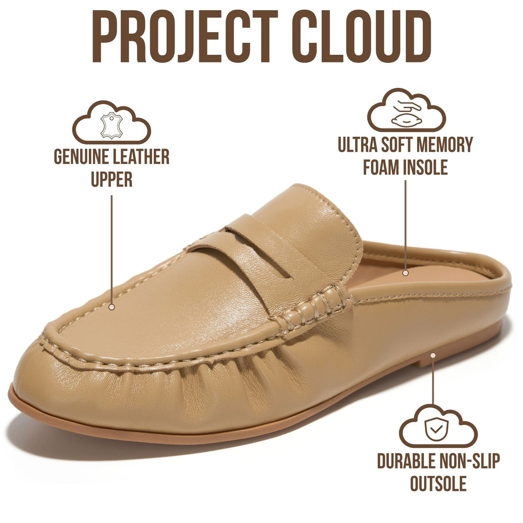 Women's | 100% Genuine Leather Penny Loafers | Memory Foam Insole | Lightweight | Non-Slip - Becker