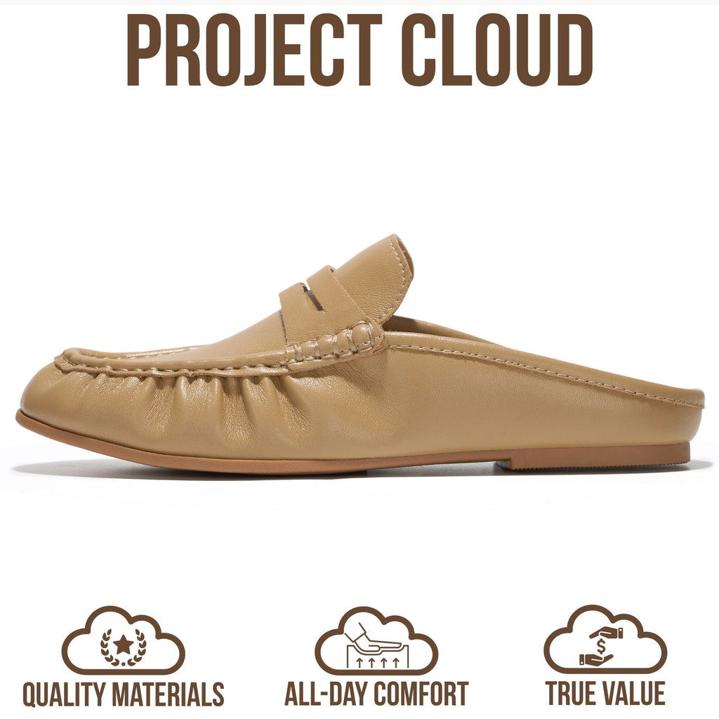 Women's | 100% Genuine Leather Penny Loafers | Memory Foam Insole | Lightweight | Non-Slip - Becker