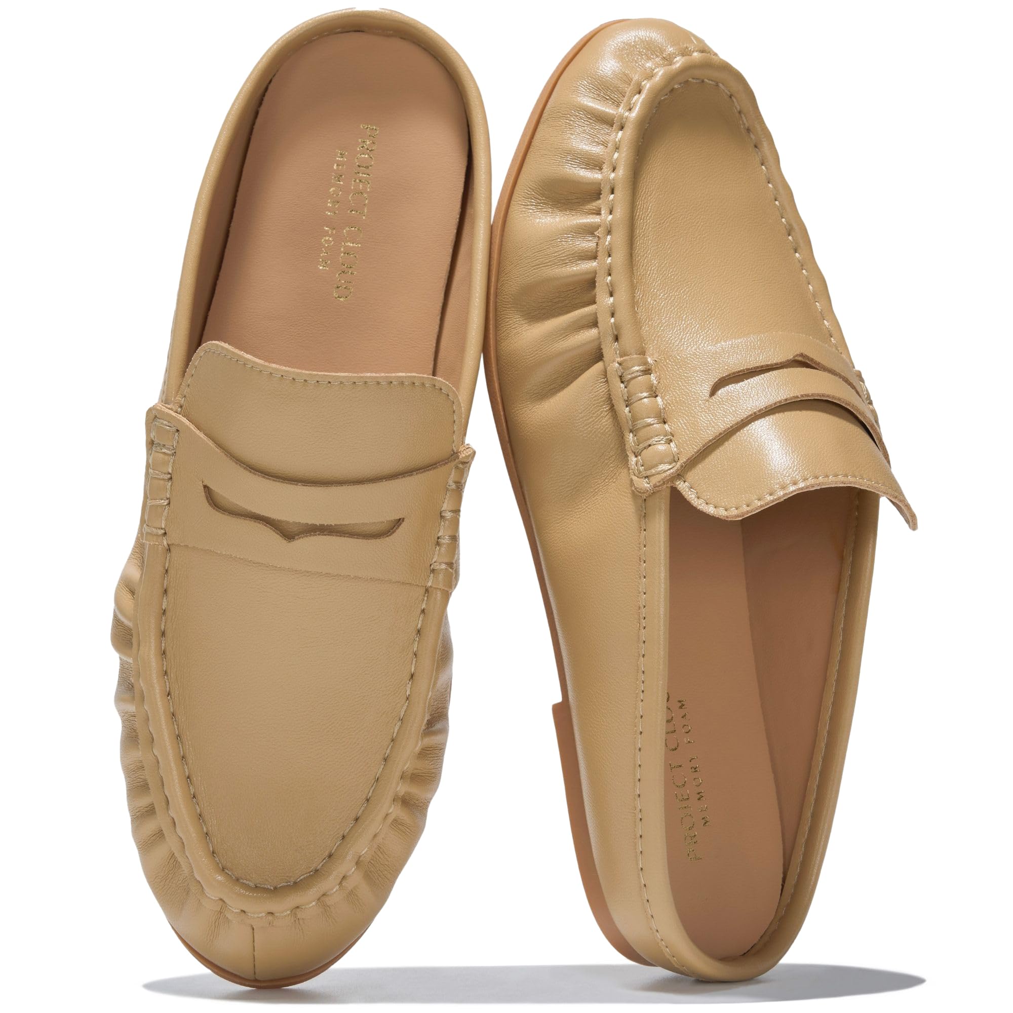 Women's | 100% Genuine Leather Penny Loafers | Memory Foam Insole | Lightweight | Non-Slip - Becker
