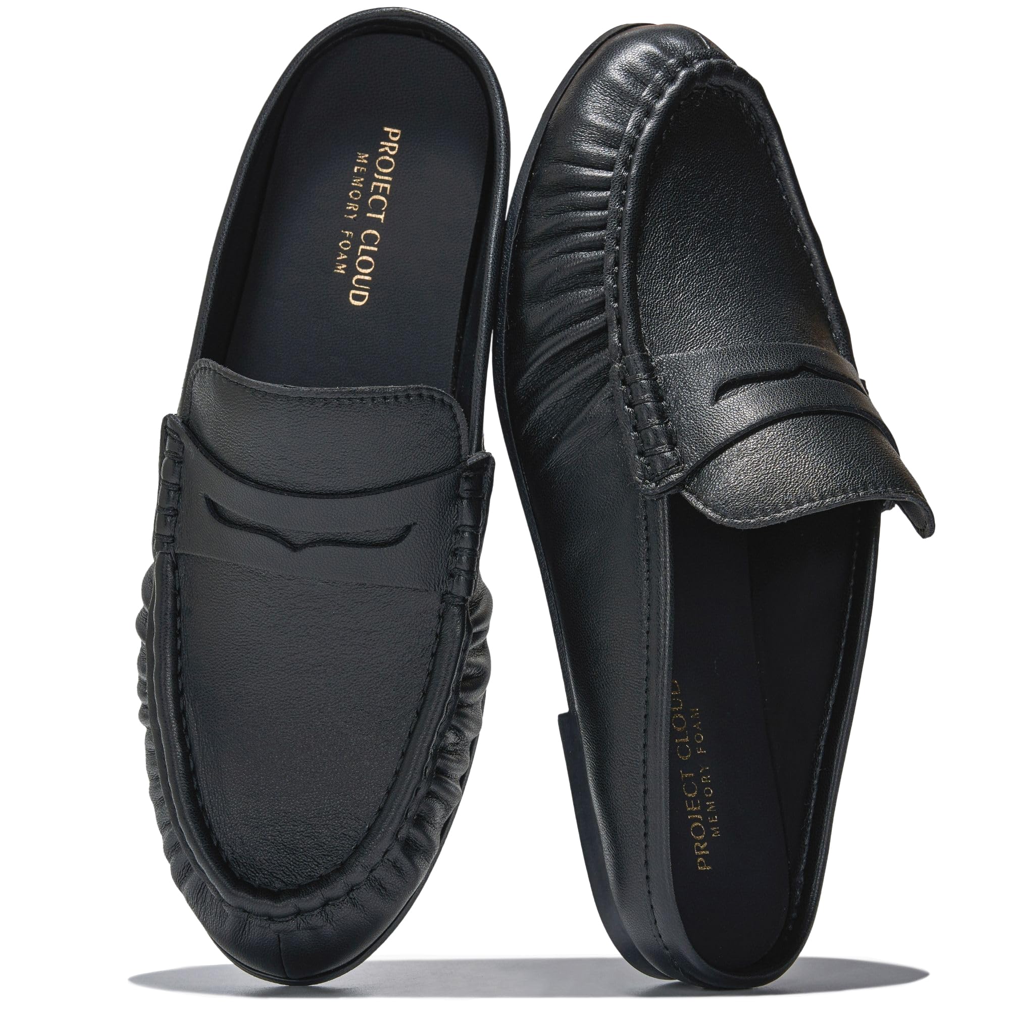 Women's | 100% Genuine Leather Penny Loafers | Memory Foam Insole | Lightweight | Non-Slip - Becker