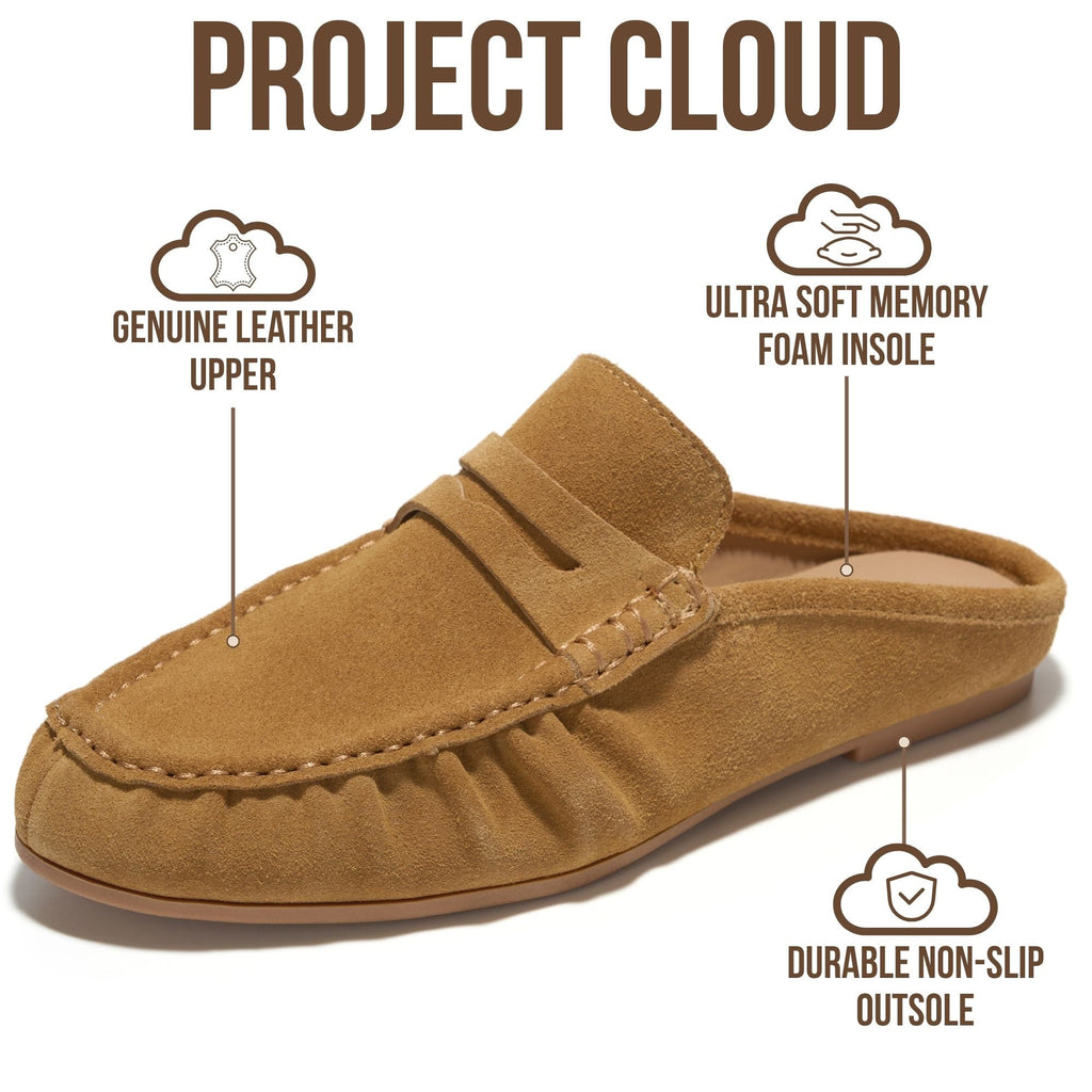 Women's | 100% Genuine Leather Penny Loafers | Memory Foam Insole | Lightweight | Non-Slip - Becker