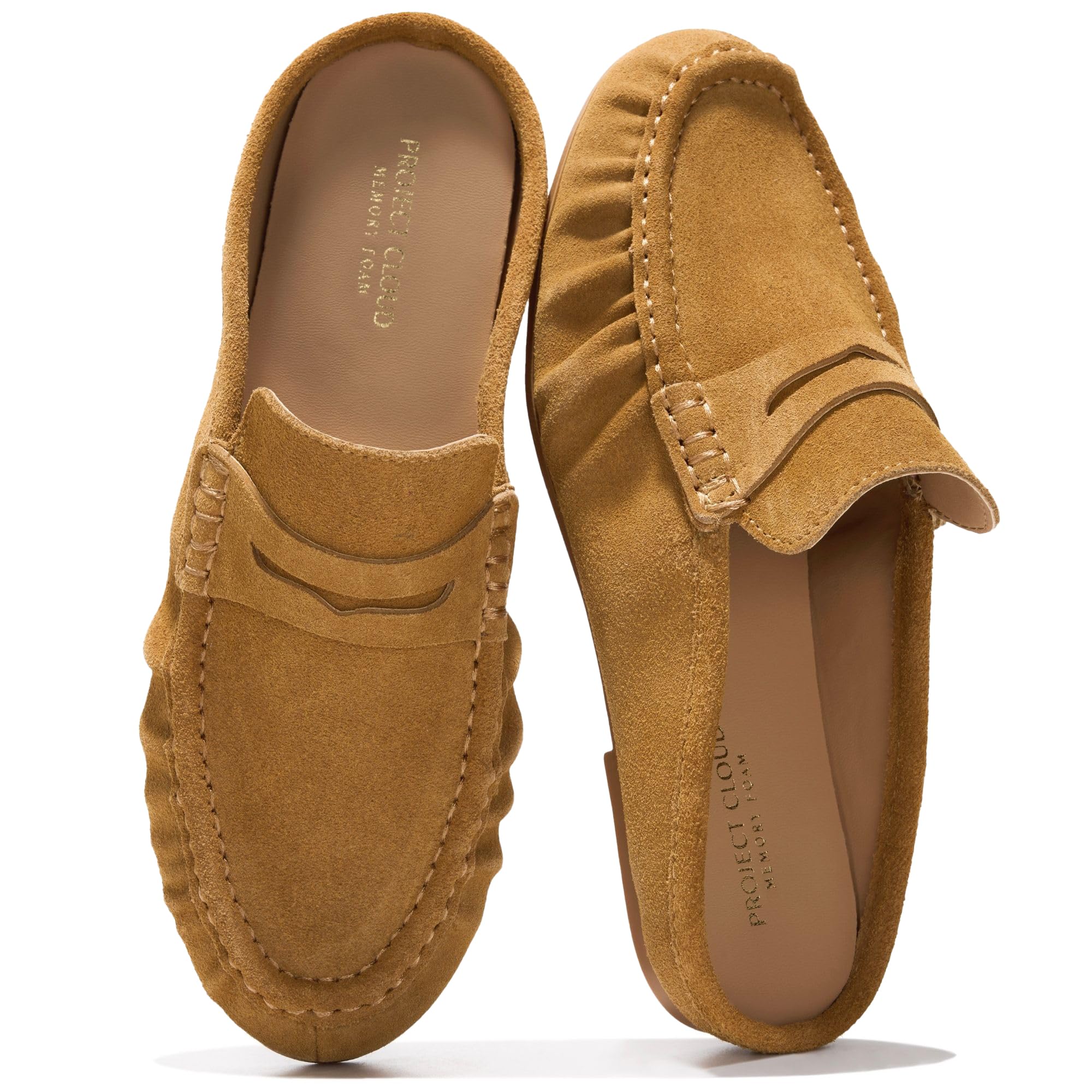 Women's | 100% Genuine Leather Penny Loafers | Memory Foam Insole | Lightweight | Non-Slip - Becker