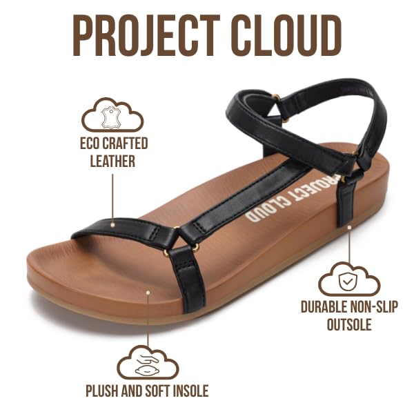 Women's | Platform Sandals Women | Plush and Soft Insole | Lightweight | Non-Slip - Brandy