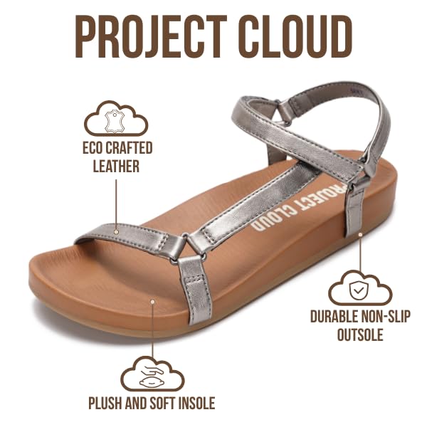 Women's | Platform Sandals Women | Plush and Soft Insole | Lightweight | Non-Slip - Brandy