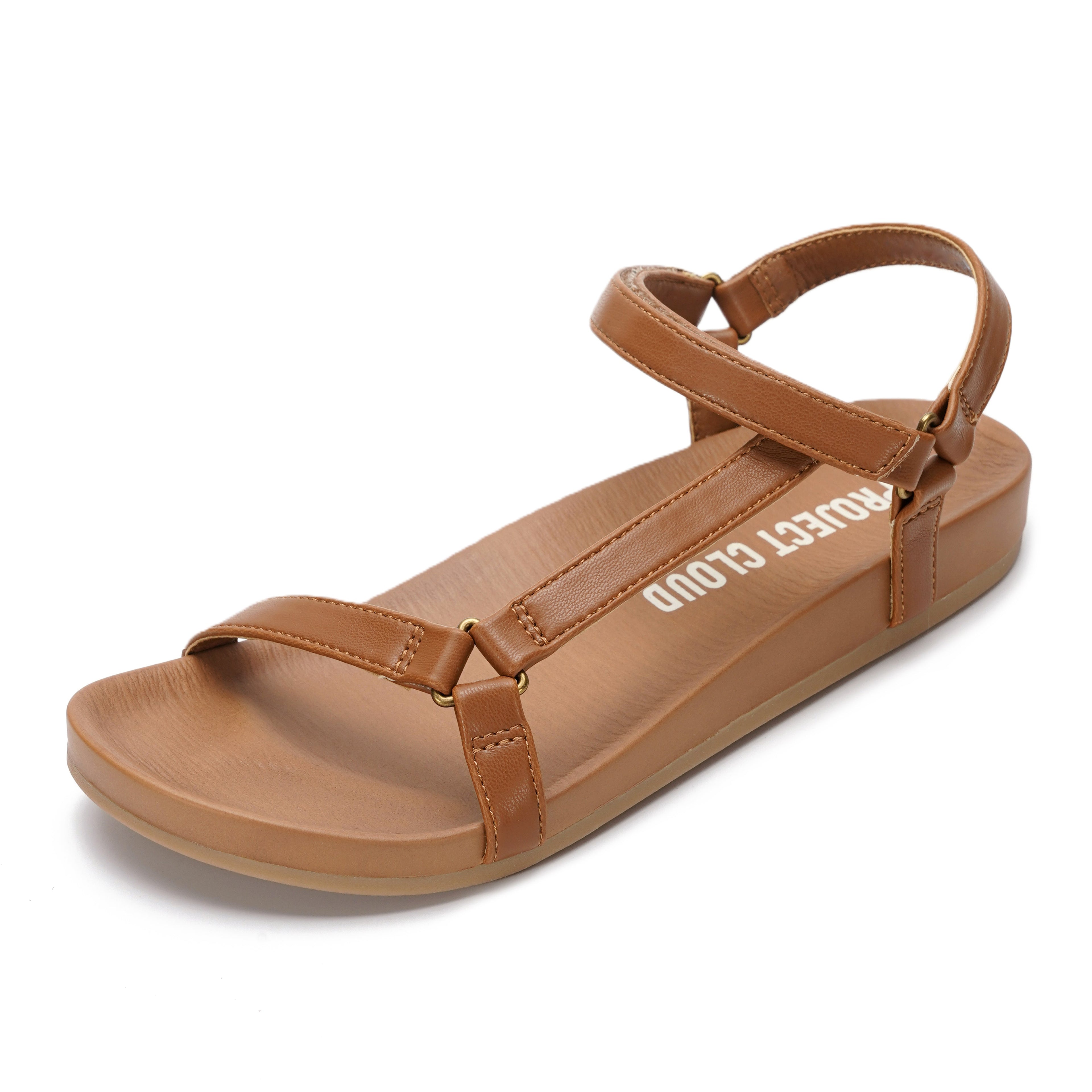 Women's | Platform Sandals Women | Plush and Soft Insole | Lightweight | Non-Slip - Brandy