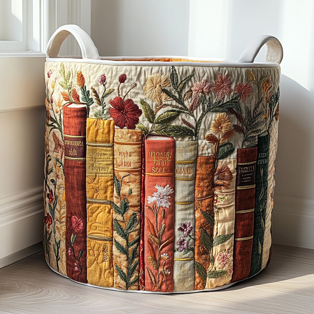 Bookish Garden | Handcrafted Laundry Basket