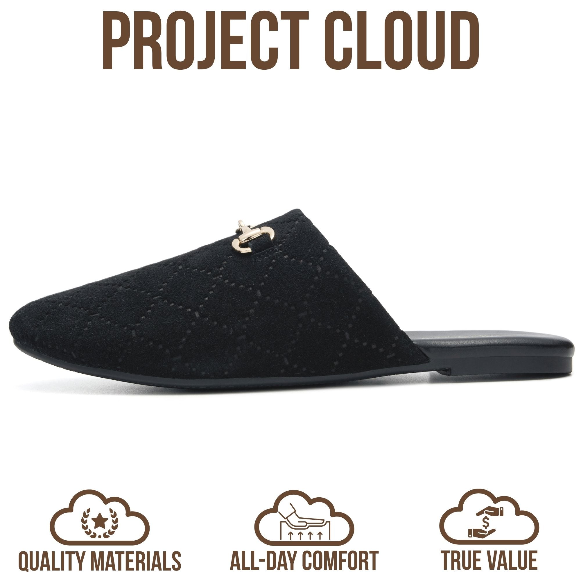 Women's | Horse Bit Mules | Memory Foam Insole | Lightweight | Non-Slip - Cassidy
