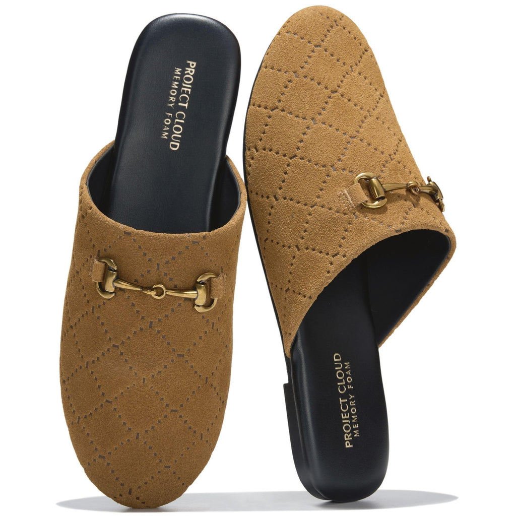 Women's | Horse Bit Mules | Memory Foam Insole | Lightweight | Non-Slip - Cassidy