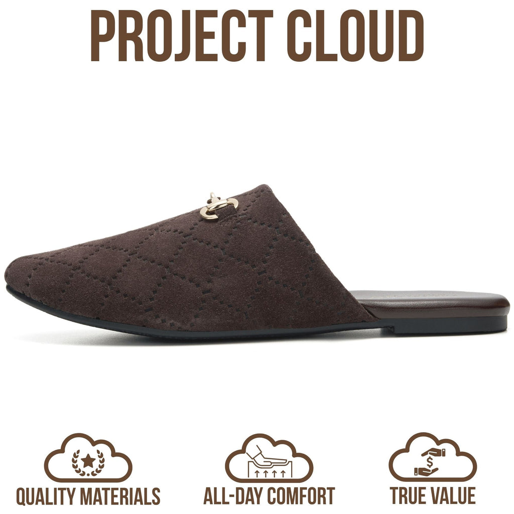 Women's | Horse Bit Mules | Memory Foam Insole | Lightweight | Non-Slip - Cassidy