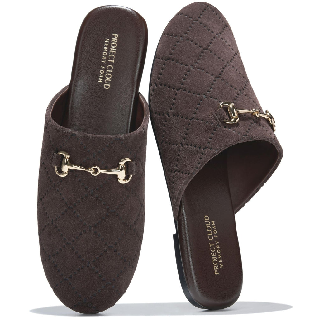 Women's | Horse Bit Mules | Memory Foam Insole | Lightweight | Non-Slip - Cassidy