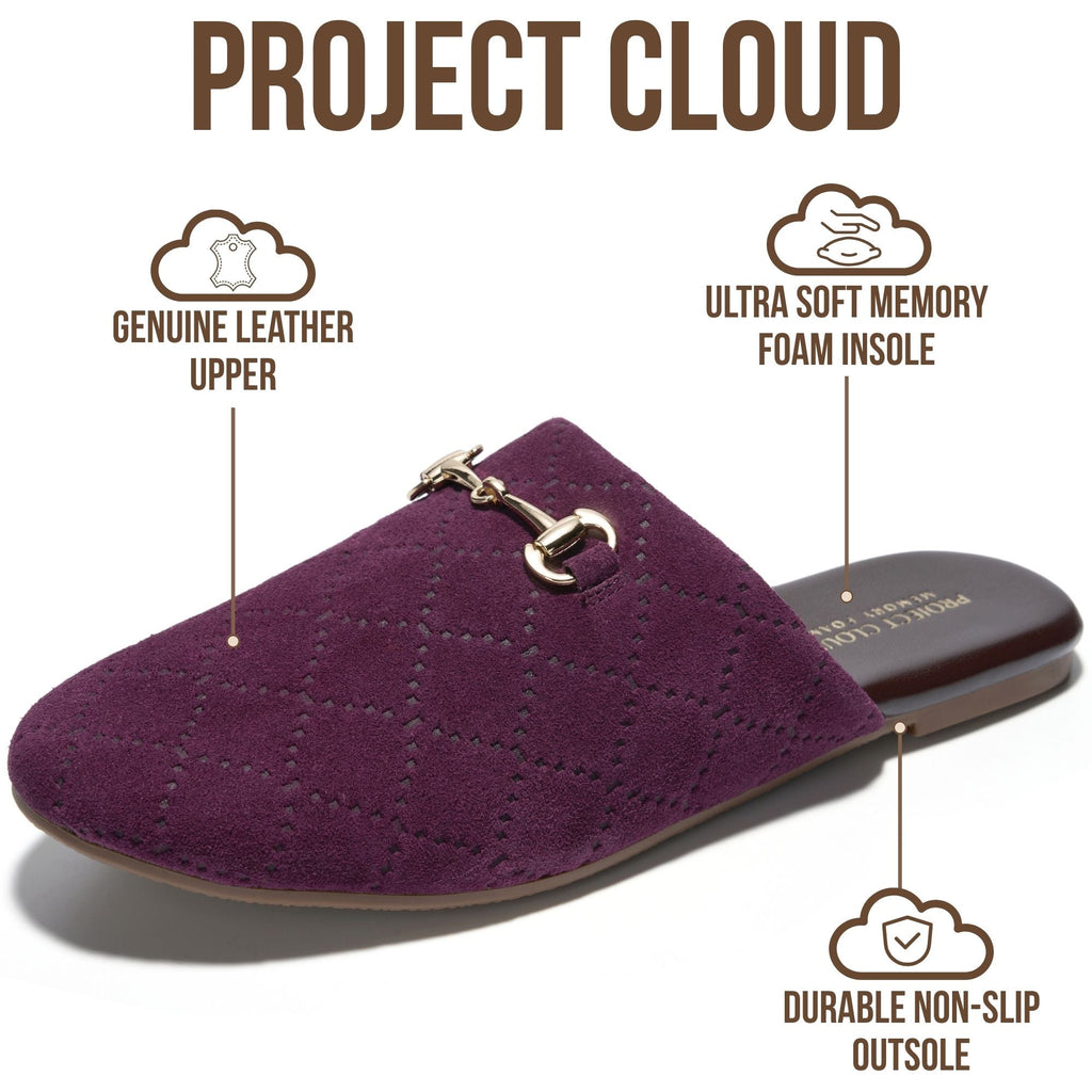 Women's | Horse Bit Mules | Memory Foam Insole | Lightweight | Non-Slip - Cassidy