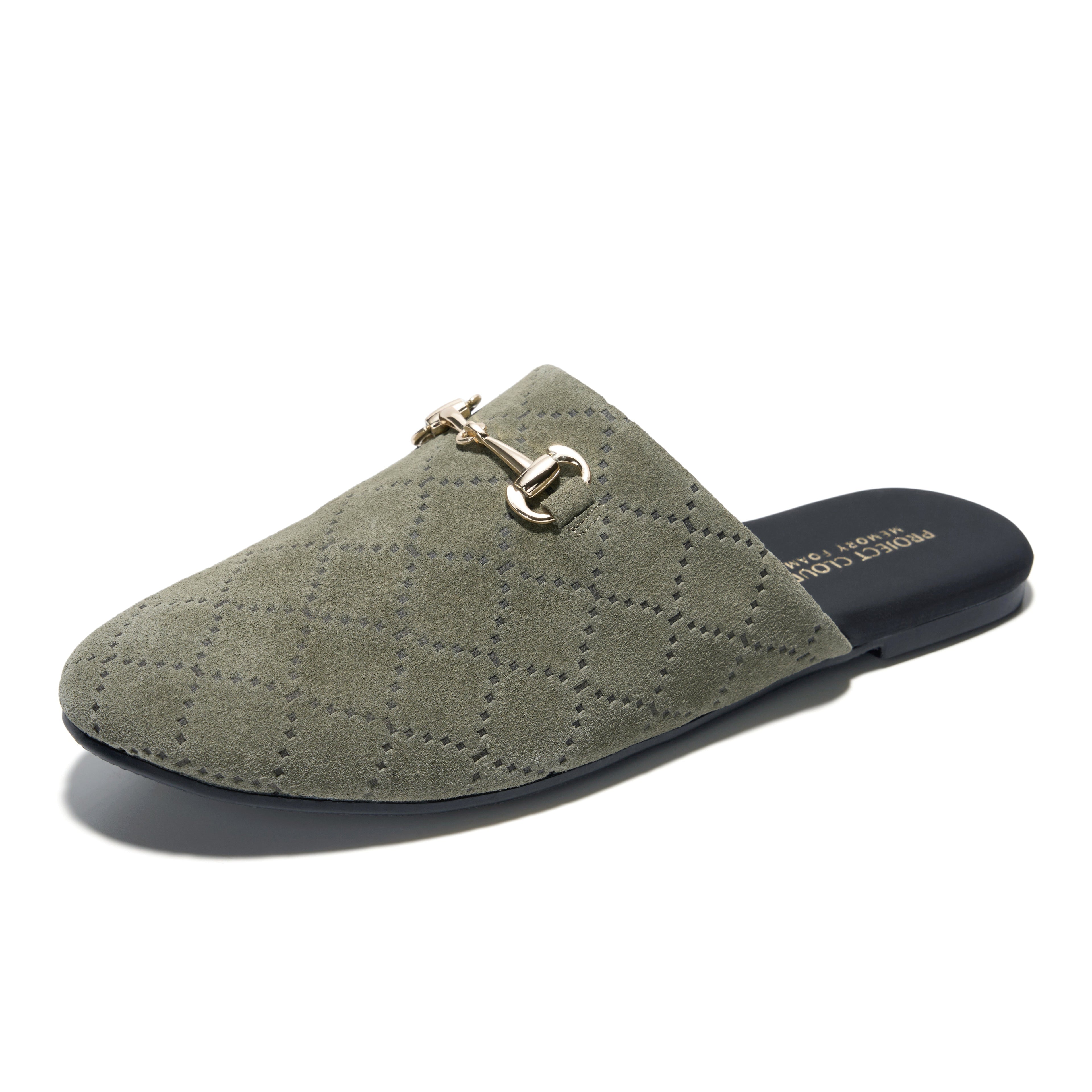 Women's | Horse Bit Mules | Memory Foam Insole | Lightweight | Non-Slip - Cassidy
